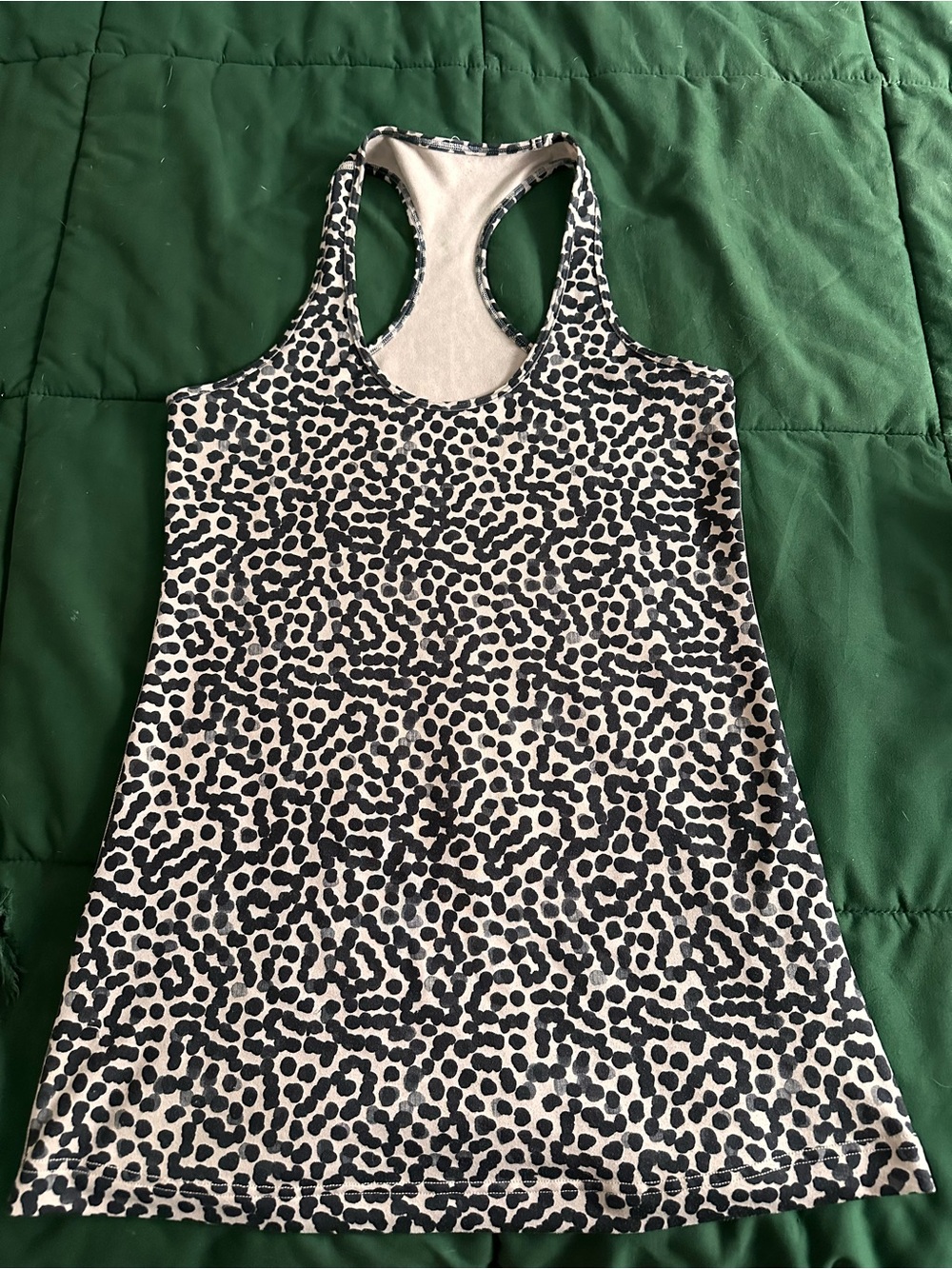 Women’s Leopard-Print Racerback Tank Top - Beige & Black